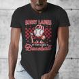 Valentine My Heart Belongs Baseball Lover Boy Men Men's V-Neck T-Shirt