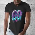 Vintage Baseball 60 Number Men's V-Neck T-Shirt Vintage Baseball 60 Number Men's V-Neck T-Shirt