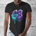 Vintage Baseball 68 Number Men's V-Neck T-Shirt Vintage Baseball 68 Number Men's V-Neck T-Shirt