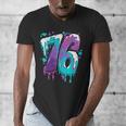Vintage Baseball 76 Number Men's V-Neck T-Shirt Vintage Baseball 76 Number Men's V-Neck T-Shirt