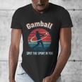 Vintage Baseball Batter Retro Sports Circle Graphic Men's V-Neck T-Shirt Vintage Baseball Batter Retro Sports Circle Graphic Men's V-Neck T-Shirt
