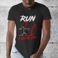 Vintage Baseball Catcher Boys Go Ahead Run I Dare You Men's V-Neck T-Shirt Vintage Baseball Catcher Boys Go Ahead Run I Dare You Men's V-Neck T-Shirt