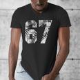 Vintage Baseball Number 67 Jersey Player Uniform Men's V-Neck T-Shirt Vintage Baseball Number 67 Jersey Player Uniform Men's V-Neck T-Shirt