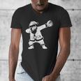 Vintage Dabbing Santa Christmas Baseball Xmas Costume Men's V-Neck T-Shirt Vintage Dabbing Santa Christmas Baseball Xmas Costume Men's V-Neck T-Shirt