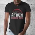 Vintage Humor Baseball Apparel Run I Dare You Men's V-Neck T-Shirt Vintage Humor Baseball Apparel Run I Dare You Men's V-Neck T-Shirt