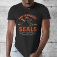 Vintage San Francisco Seals California Baseball Logo Men's V-Neck T-Shirt