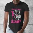 Women's Play Like A Girl Softball Baseball Girls Men's V-Neck T-Shirt Women's Play Like A Girl Softball Baseball Girls Men's V-Neck T-Shirt
