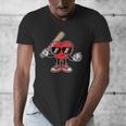 Women's Valentines Day Heart Baseball Player Sports Boys Kids Men Men's V-Neck T-Shirt