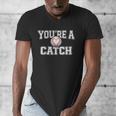You'Re A Catch Baseball Pun Heart Kids Boys Valentines Men's V-Neck T-Shirt You'Re A Catch Baseball Pun Heart Kids Boys Valentines Men's V-Neck T-Shirt