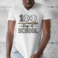 100 Days Of School Baseball Camo Boys School Teacher Men's V-Neck T-Shirt 100 Days Of School Baseball Camo Boys School Teacher Men's V-Neck T-Shirt