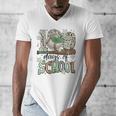 100 Days Of School Baseball Camo Men Boy Kid Men's V-Neck T-Shirt