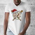 67 Baseball Xmas Lights Santa Hat Holiday Men's V-Neck T-Shirt 67 Baseball Xmas Lights Santa Hat Holiday Men's V-Neck T-Shirt
