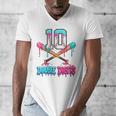 Baseball 10 Year Old Ice Cream Drip 10th Bday Double Digits Men's V-Neck T-Shirt Baseball 10 Year Old Ice Cream Drip 10th Bday Double Digits Men's V-Neck T-Shirt
