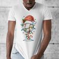 Baseball Christmas Ball Hat Snow Winter Premium Tri-Blend Men's V-Neck T-Shirt