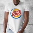 Baseball Dinger King Logo For Home Run Players And Fan Men's V-Neck T-Shirt Baseball Dinger King Logo For Home Run Players And Fan Men's V-Neck T-Shirt