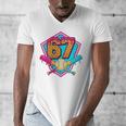 Baseball Drip Jersey Number 67 For Players & 67th Birthday Premium Tri-Blend Men's V-Neck T-Shirt Baseball Drip Jersey Number 67 For Players & 67th Birthday Premium Tri-Blend Men's V-Neck T-Shirt