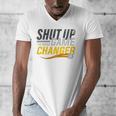 Baseball Fan Shut Up I'm Doing Game Changer Premium Tri-Blend Men's V-Neck T-Shirt