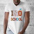 Baseball Football Basketball I Survived 100 Days Of School Men's V-Neck T-Shirt Baseball Football Basketball I Survived 100 Days Of School Men's V-Neck T-Shirt