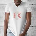 Baseball Gigi Distressed Vintage Grandma Game Day Men's V-Neck T-Shirt