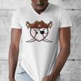 Baseball Heart Pirate Hat Crossed Swords Men Boys Kids Youth Premium Tri-Blend Men's V-Neck T-Shirt