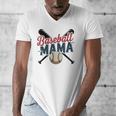 Baseball Mama Squad Proud Sports Mom Game Day Men's V-Neck T-Shirt