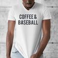 Coffee And Baseball Men's V-Neck T-Shirt Coffee And Baseball Men's V-Neck T-Shirt