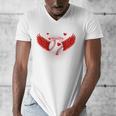 Cute Baseball &Cupid Wings Happy Valentines Boys Men Men's V-Neck T-Shirt Cute Baseball &Cupid Wings Happy Valentines Boys Men Men's V-Neck T-Shirt