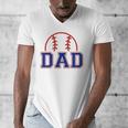 Dad Of Rookie 1st Birthday Baseball Boy Family Matching Men's V-Neck T-Shirt