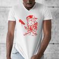 Drippy Baseball Mascot Valentine Heart Glasses Cartoon Men's V-Neck T-Shirt Drippy Baseball Mascot Valentine Heart Glasses Cartoon Men's V-Neck T-Shirt