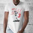 Edwin Diaz Los Angeles D Baseball Players MLBEDD204M Men's V-Neck T-Shirt
