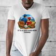 Father Son Baseball Father's Day Men's V-Neck T-Shirt Father Son Baseball Father's Day Men's V-Neck T-Shirt