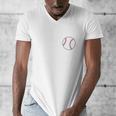 My Favorite Baseball Player Calls Me Mom Men's V-Neck T-Shirt My Favorite Baseball Player Calls Me Mom Men's V-Neck T-Shirt