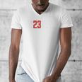 FO23VER Trendy Number 23 Baseball Team Sport For Women Men Men's V-Neck T-Shirt