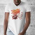 Football Basketball Baseball Heart Valentine Boys Men Kid Men's V-Neck T-Shirt