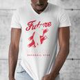 Future Matlacha Baseball Star Baseball Player Sports Theme Premium Tri-Blend Men's V-Neck T-Shirt