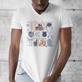 Game Day Baseball Lover Coquette Bow Girl Women Kid Mom Mama Men's V-Neck T-Shirt Game Day Baseball Lover Coquette Bow Girl Women Kid Mom Mama Men's V-Neck T-Shirt