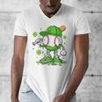 Kids Boys Happy St Patricks Day Kids Baseball Ice Cream Drip Men's V-Neck T-Shirt