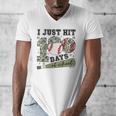 Kids I Just Hit 100 Days Boys 100 Days Of School Baseball Kids Men's V-Neck T-Shirt Kids I Just Hit 100 Days Boys 100 Days Of School Baseball Kids Men's V-Neck T-Shirt