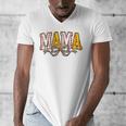 Leopard Baseball Softball Mama Bow Softball Baseball Mom Men's V-Neck T-Shirt Leopard Baseball Softball Mama Bow Softball Baseball Mom Men's V-Neck T-Shirt
