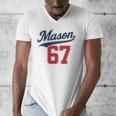 Mason 67 Jersey Baseball Men Women Boys Girls Number 6 7 Men's V-Neck T-Shirt Mason 67 Jersey Baseball Men Women Boys Girls Number 6 7 Men's V-Neck T-Shirt