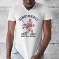 Negro League Baseball History Month Cincinnati Ohio Men's V-Neck T-Shirt Negro League Baseball History Month Cincinnati Ohio Men's V-Neck T-Shirt