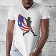 Puerto Rico Baseball Flag Player Boricua Heritage Sports Men's V-Neck T-Shirt Puerto Rico Baseball Flag Player Boricua Heritage Sports Men's V-Neck T-Shirt
