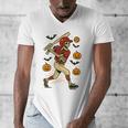 Skeleton Halloween Baseball Boys Men Kids Toddler Men's V-Neck T-Shirt Skeleton Halloween Baseball Boys Men Kids Toddler Men's V-Neck T-Shirt