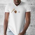 Sports Math Equation Baseball Bat Ball Glove Graphic Teacher Men's V-Neck T-Shirt Sports Math Equation Baseball Bat Ball Glove Graphic Teacher Men's V-Neck T-Shirt