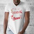 Stealing Hearts Like I Steal Bases Softball Baseball Batter Men's V-Neck T-Shirt Stealing Hearts Like I Steal Bases Softball Baseball Batter Men's V-Neck T-Shirt