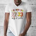 I Survived 6733 Days Baseball Football Softball 100 Days Men's V-Neck T-Shirt I Survived 6733 Days Baseball Football Softball 100 Days Men's V-Neck T-Shirt