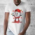 Valentine Baseball Heart Sports Men Boys Kid Men's V-Neck T-Shirt