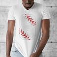 Vintage Baseball 8 Jersey Number 8 Men's V-Neck T-Shirt Vintage Baseball 8 Jersey Number 8 Men's V-Neck T-Shirt