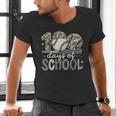 100 Days Of School Baseball Camo Camo Cap Boy School Men's V-Neck T-Shirt