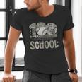 100 Days Of School Baseball Cap Boy School Teacher Men's V-Neck T-Shirt
